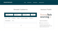 Desktop Screenshot of praktikplats.org