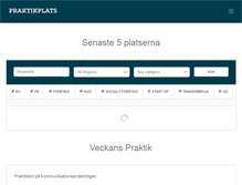 Tablet Screenshot of praktikplats.org